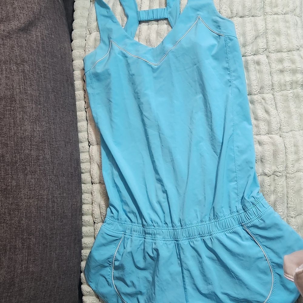 Athletica Blue Sleeveless Jumpsuit lululemon - Picture 4 of 6